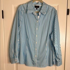 Blue striped blouse